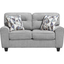  Mazin Furniture 8416GY-2 Love Seat - Grey IMAGE 2