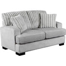  Mazin Furniture Imogen 99083GY-2 Loveseat - Grey IMAGE 1