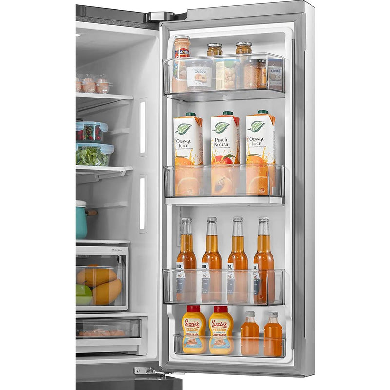 Midea 36-inch, 29.3 cu. ft. Freestanding French 3-Door Refrigerator External Water and Ice Dispensing System MRF29D2AST IMAGE 9