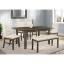  Monarch I 1375 Dining Table - Grey Veneer 36"X 72" / 18" Extension Panel IMAGE 10