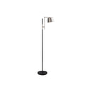 Monarch I 9693 65"H Floor Lamp Black Metal / Nickel Shade IMAGE 2