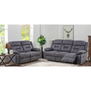 Minhas Furniture Malden Reclining Fabric Sofa MALDEN-S Reclining Sofa - Midnight IMAGE 3