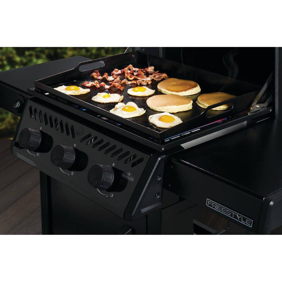 Plaque grill 47 cm revêtement antiadhésif noir Greblon C2+ induction - Pour plaques à