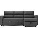  Monarch 8644N15 Sleeper Sectional - Grey IMAGE 1