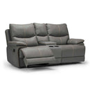 Monarch Dave 8992EX8 Gliding Console Loveseat - Grey IMAGE 1