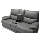Monarch Dave 8992EX8 Gliding Console Loveseat - Grey IMAGE 3
