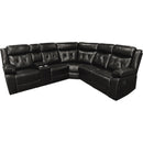 Primo International Reclining 3 pc Sectional UM1954 3 pc Sectional - Black IMAGE 1