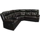 Primo International Reclining 3 pc Sectional UM1954 3 pc Sectional - Black IMAGE 2