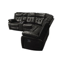 Primo International Reclining 3 pc Sectional UM1954 3 pc Sectional - Black IMAGE 9