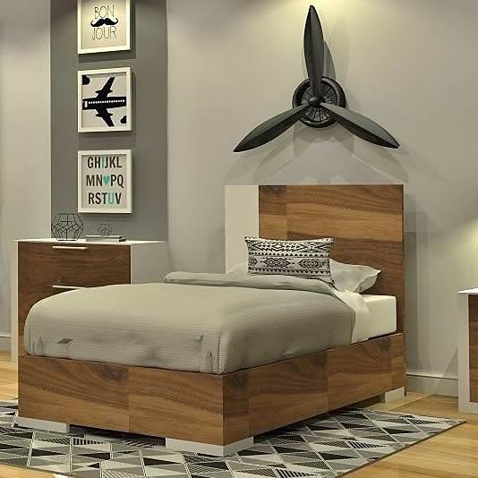 MEQ Twin Headboard 6494-L3 IMAGE 2