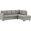  Aman Furniture Fabric Sectional 1222 Sectional with RHF Chaise - Lima 61 IMAGE 1