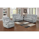  Minhas Furniture Malden Reclining Fabric Sofa Malden Reclining Sofa - Storm IMAGE 2