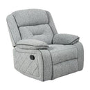  Minhas Furniture Recliners Manual Malden Recliner - Storm IMAGE 1