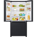  Samsung 18 cu. ft. Counter-Depth French 3-Door Refrigerator RF18A5101MT/AA IMAGE 2