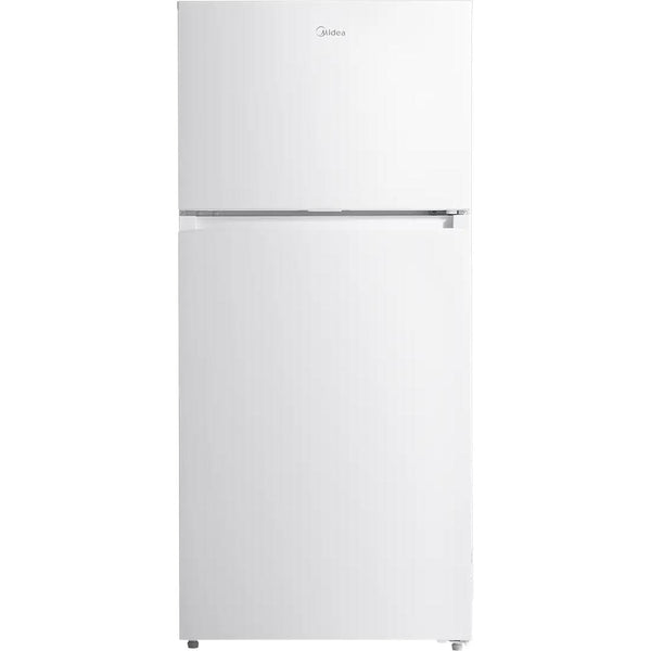  Midea 28-inch, 14.2 cu. ft. Freestanding Top Freezer Refrigerator MRT14D2BWW IMAGE 1