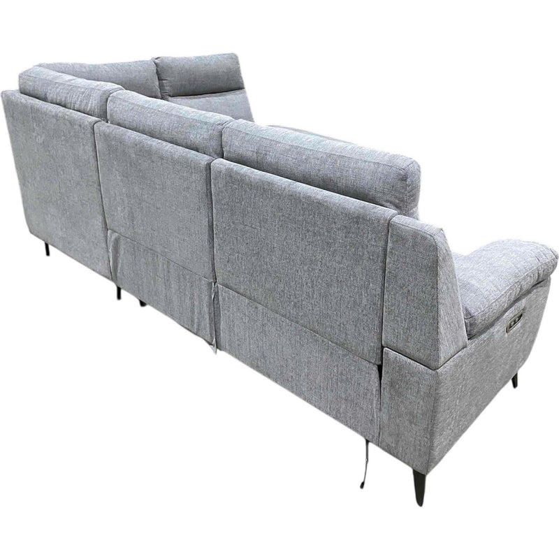  Primo International Aether Power Reclining Fabric 3 pc Sectional Aether 3 pc Power Reclining Sectional - Grey IMAGE 3
