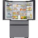  Samsung 36-inch, 23 cu. ft. French 4-Door Refrigerator with AI Family Hub™ RF90F23AECR/AA IMAGE 4