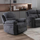  Minhas Furniture Aida Glider Fabric Recliner AIDA-CH-GR IMAGE 1