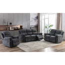 Minhas Furniture Aida Glider Fabric Recliner AIDA-CH-GR IMAGE 2
