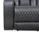  Primo International Heritage Power Reclining Leather Match Sofa Colton 73879 Power Reclining Sofa - Black IMAGE 8