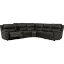  Primo International Heritage Power Reclining Leather Match 6 pc Sectional Knox 6-Piece Dual Power Sectional - Espresso IMAGE 2