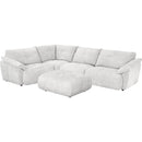  Primo International Stan Fabric 5 pc Sectional Stan 5 pc Sectional - Light Grey IMAGE 1