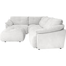  Primo International Stan Fabric 5 pc Sectional Stan 5 pc Sectional - Light Grey IMAGE 3