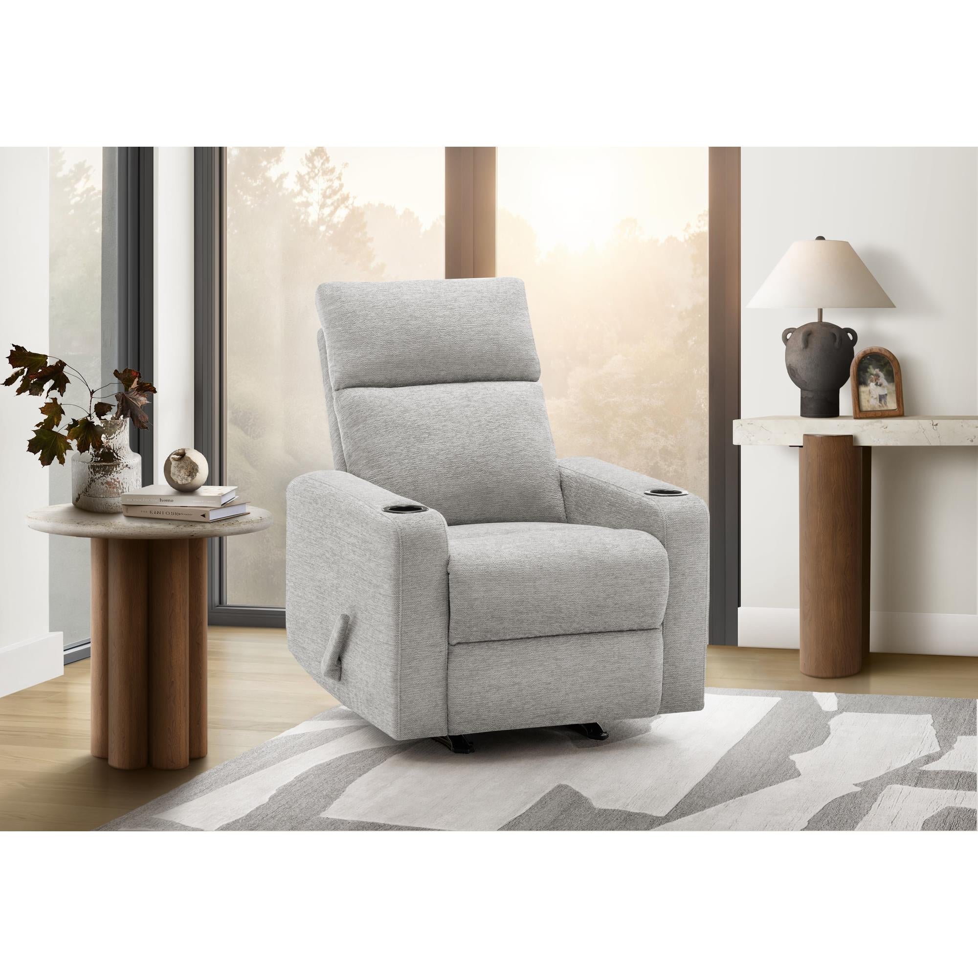 Monarch 8M11031 Rocking Recliner - Grey