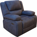  Primo International Foley Power Fabric Recliner Foley Power Recliner - Dino Smoke Grey IMAGE 1