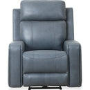  Primo International Heritage Power Swivel Rocker Leather Match Recliner Cavron Power Swivel Rocker Recliner - Blue IMAGE 3