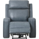  Primo International Heritage Power Swivel Rocker Leather Match Recliner Cavron Power Swivel Rocker Recliner - Blue IMAGE 4
