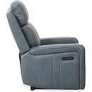  Primo International Heritage Power Swivel Rocker Leather Match Recliner Cavron Power Swivel Rocker Recliner - Blue IMAGE 5