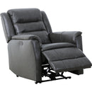  Primo International Heritage Power Leather Match Recliner with Wall Recline Carter Power Glider Recliner - Milano Granite IMAGE 2