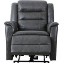  Primo International Heritage Power Leather Match Recliner with Wall Recline Carter Power Glider Recliner - Milano Granite IMAGE 3