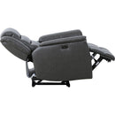 Primo International Heritage Power Leather Match Recliner with Wall Recline Carter Power Glider Recliner - Milano Granite IMAGE 4