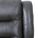  Primo International Heritage Power Leather Match Recliner with Wall Recline Carter Power Glider Recliner - Milano Granite IMAGE 8
