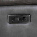  Primo International Heritage Power Leather Match Recliner with Wall Recline Carter Power Glider Recliner - Milano Granite IMAGE 9