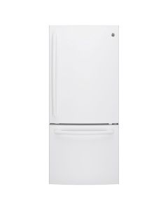 Réfrigérateur de 30'' à congélateur inférieur,20,2 pi³,blanc (GE/GDE21DGKWW/)