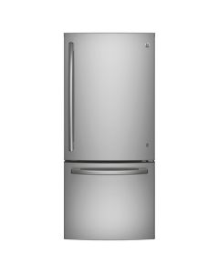 Réfrigérateur 20,9 pi³ à congélateur inférieur 30", acier inoxydable  (GE/GBE21ASKSS/STAINLESS)