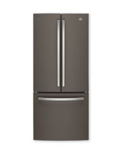 Réfrigérateur à portes françaises de 20.8 pi³, 30'' avec congélateur inférieur(GE/PNE21NMLKES/ARDOISE)