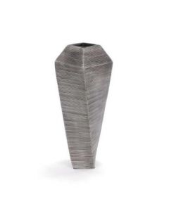 Vase torsade taupe 14'' (ATTIT/C1893/)