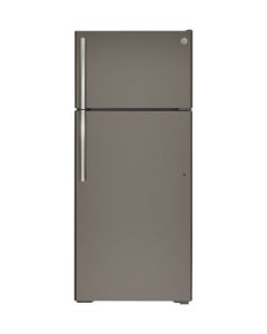 Réfrigérateur à congélateur supérieur, 17,5 pi³,  ardoise (GE/GTE18GMNRES/ARDOISE)