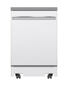 Lave-vaisselle portatif 24'', 58 dBA, 12 couverts, blanc (GE/GPT225SGLWW/)