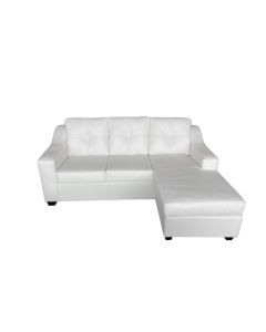Sofa chaise longue (AMAN/2020-SOFA/CH/WHITE/COTE DROIT)