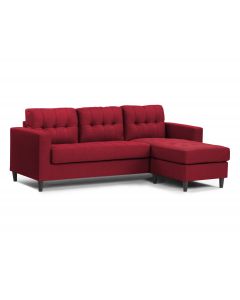 Sofa chaise longue (MONAR/8684122/ROUGE)