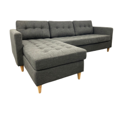 Sofa chaise longue réversible (FLAIR/LYNN-S/PARADIGM SMOKE)