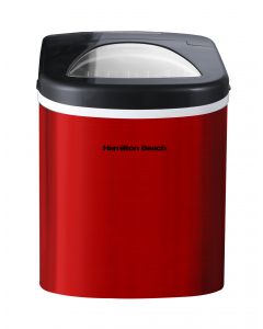 Machine à glaçons compacte, 11,8 kg de glace par jour, rouge (CURTI/HBIC3000/ROUGE)