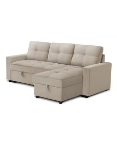 Sofa-lit 2 pièces beige (MONAR/8A24BGE/BEIGE)