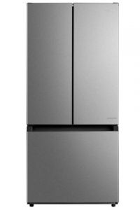 Réfrigérateur à portes françaises de 30 po, capacité 18 pi³, certifié Energy Star, acier inoxydable (MIDEA/MRF18B4AST/)