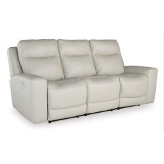 Sofa inclinable avec tête & pied électrique noix de coco (ASHLE/U5950515C/COCONUT)